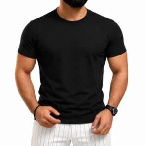 Premium quality Multicolor Solid T-shirt For Man's