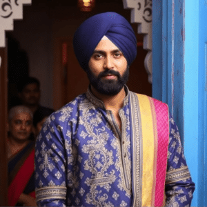 Royal Blue Eid Panjabi